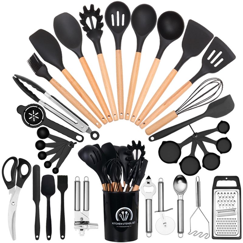 Kitchen Gadgets For Chefs - ABJN-Chef Silicone Kitchen Utensil Set, 34
