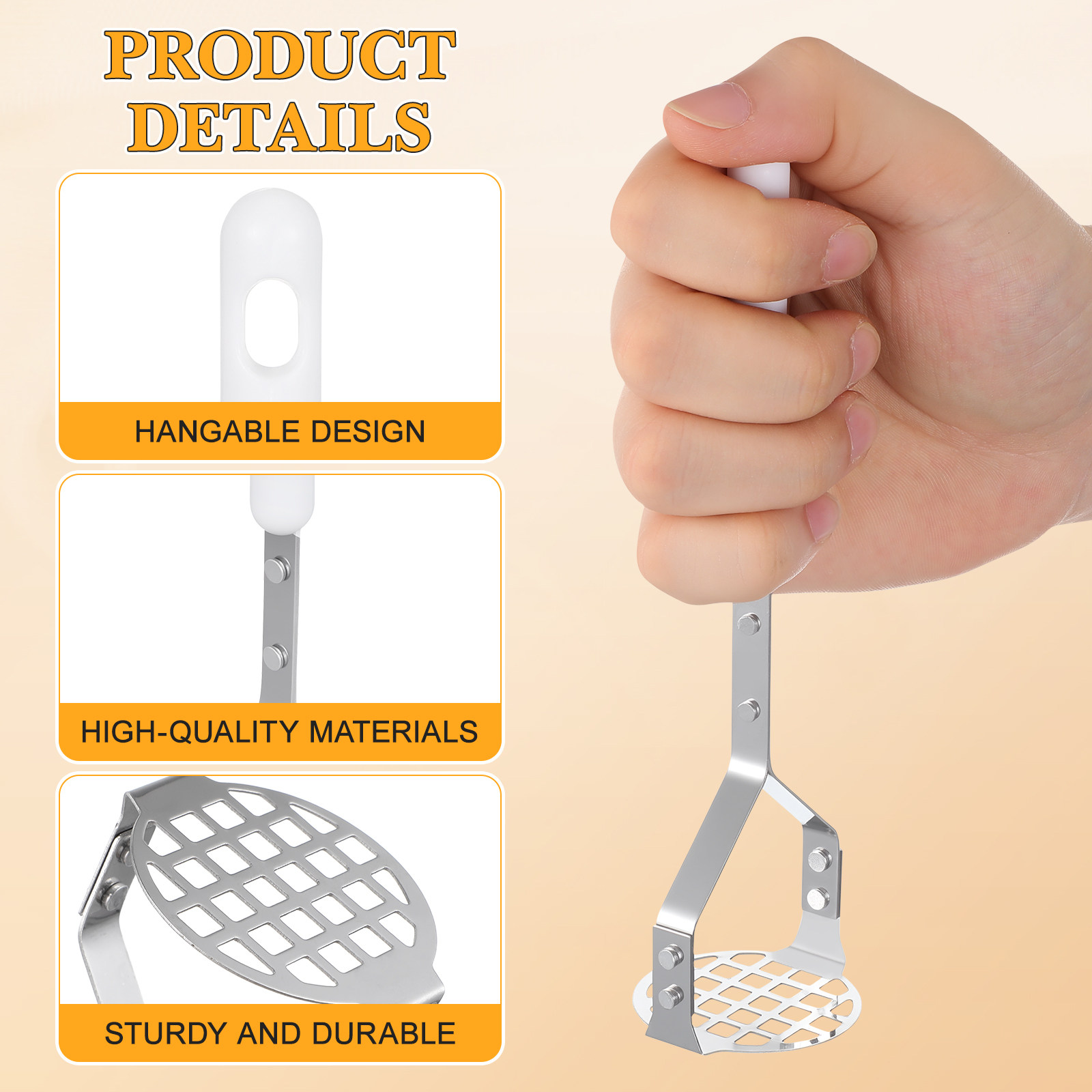 2Pcs Potato Ricer Stainless St - Cherry Pitter Tool review and price